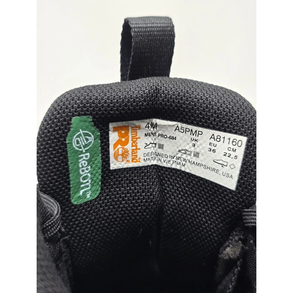 Timberland PRO Setra Size 4 Mens Mid Composite Safety Toe 6 Black V1 New